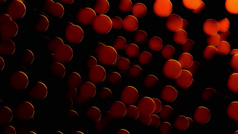 Dark-Red-Abstract-Circle-Cylinders-Moving-Up-and-Down-Fluidly-Creating-Deep-Shadows---3D-Motion-Design-Animation-Geometric-Graphic-Background-ProRes-4K