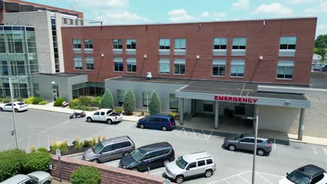 Aerial-drone-view-of-hospital