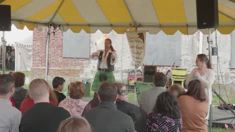 Fire-eater-performs-at-renaissance-fair,-Philadelphia-Renaissance-Fair,-Fort-Mifflin,-Pennsylvania