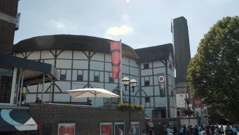 Teatro-Globe-De-Shakespeare-En-Londres,-Reino-Unido