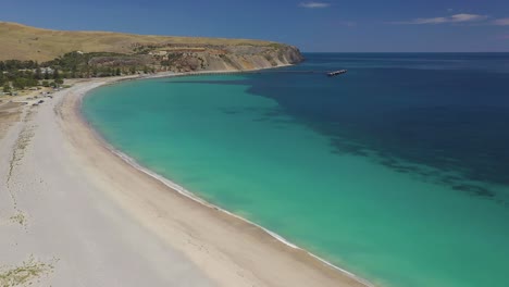 Drohnenüberflug-über-Rapid-Bay,-Südaustralien