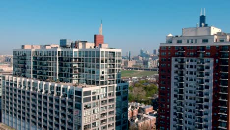 An-aerial-view-of-the-Chicago's-"South-Loop"-which-showcased-residential-and-commercial-property