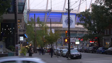 slow-motion-people-walk-in-front-of-BC-place