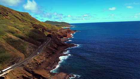 Drone-footage-of-traffic-along-the-scenic-drive-on-Kalaniana’ole-highway