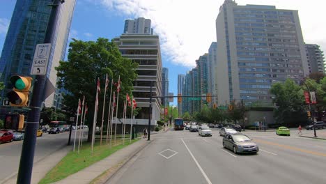 Rear-Window-POV-while-driving-through-the-City-Center-of-Vancouver