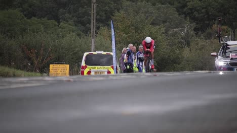 Northallerton,-Yorkshire,-Großbritannien,-25.-September-2019-–-UCI-Einzelzeitfahren-Der-Elite-Männer,-Straßenweltmeisterschaften-–-Fahrer-3-Km-Vor-Dem-Start-Auf-Der-Straße