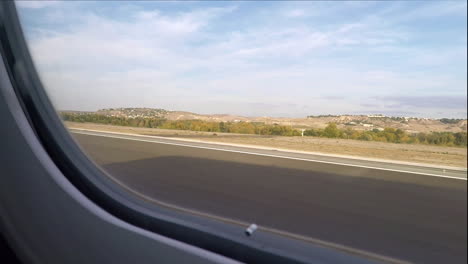 POV-View-from-airplane-down-the-runway-for-take-off