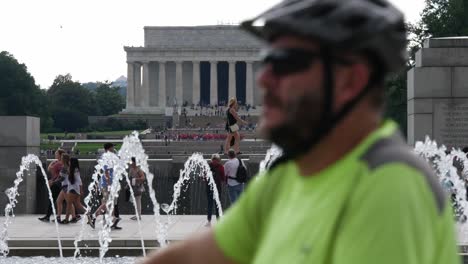 A-view-of-the-Lincoln-memorial-from-the-world-war-II-memorial