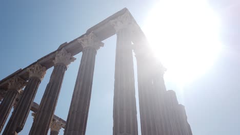 Roman-Ruin-in-Evora,-Portugal