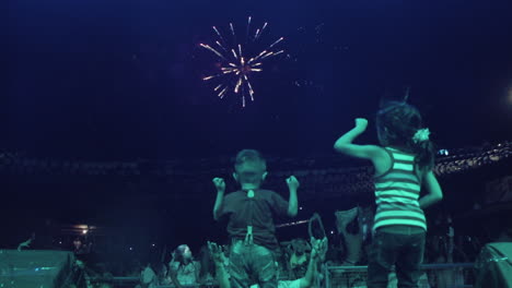 Kids-jumping-and-enjoying-fireworks-at-Dinagsa-Festival