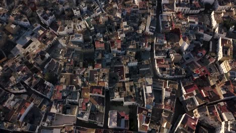 Aerial-view-of-the-medina-of-Casablanca,-Morocco