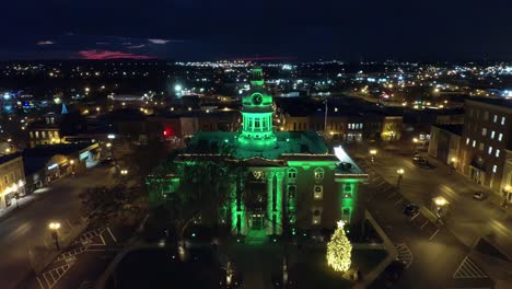 Weihnachtsbaum-Nacht-Murfreesboro-Square-Flyovereastside-Drohnenflug-Dez-6-20