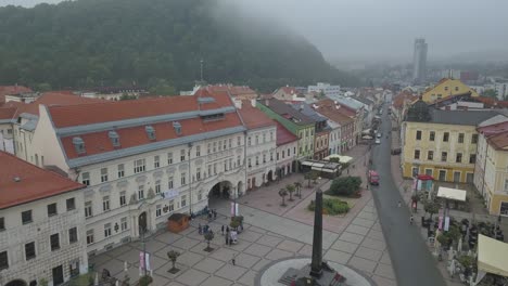 Banska-Bystrica-Slovakia-drone-shot-from-above