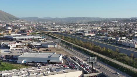 Sky-view-from-Tijuana-TJ,-blvd