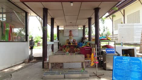 Buddist-shrine-at-Temple-of-Wat-Bang-Kung-in-Thailand