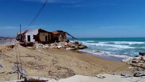 Sturm-Beschädigte-Guardamar-In-Spanien