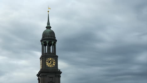 The-Time-is-passing-rapidly-at-the-famous-Watchtower-of-the-Michel-in-Hamburg-city