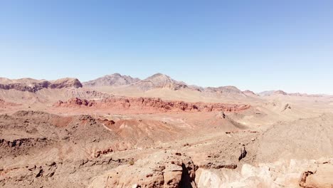 Vista-Aérea-De-Drones-Del-Desierto-De-Nevada