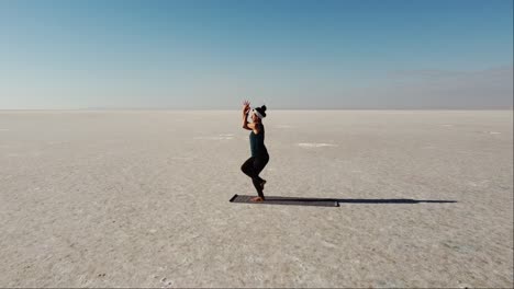 Mujer-Joven-Practicando-Yoga-En-Un-Paisaje-Salvaje