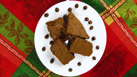 Fudge-on-a-white-plate-rotating