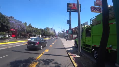 Vista-De-La-Nueva-Línea-De-Bicicletas-En-La-Ciudad-De-México.