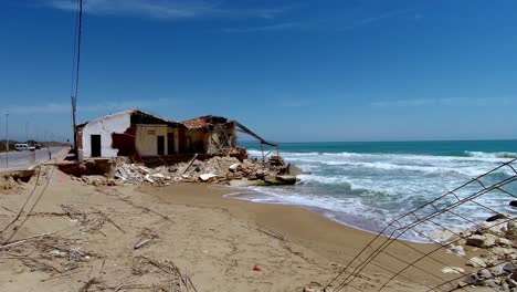 Sturm-Beschädigte-Guardamar-In-Spanien