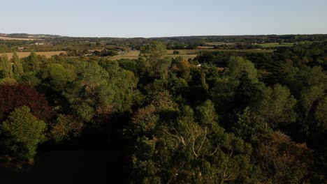 United-Kingdom-Kent-countryside-drone-footage,-aerial-footage