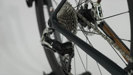 detail-of-modern-road-bicycle,-racing-bicycle,-electric-bicycle-pin,-SRAM,-sprockets
