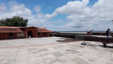 Panorama-of-Forte-do-Presépio,-Belém