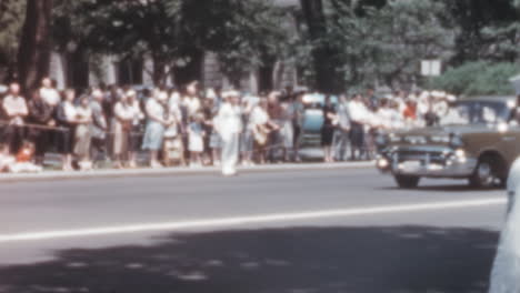 Militares-A-Lo-Largo-De-La-Calle-Durante-Una-Procesión-Fúnebre-En-Washington-D.