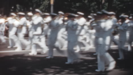 Musical-Band-Members-of-Military-Force-Play-Instruments-at-Cerimony-in-1950s