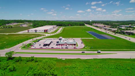 Overview-aerial-of-Kwik-Trip-Gas-Station-in-Wisconsin