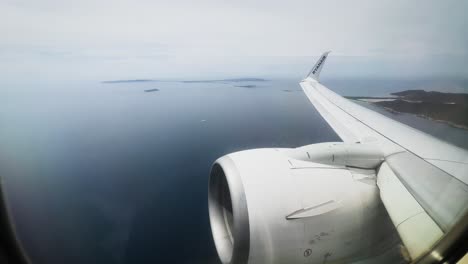 Aerial-view-of-Ibiza-island-after-plane-take-off