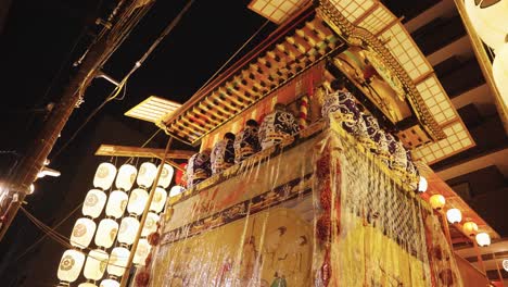 Yamaboko-Mountain-Float-with-Lanterns-illuminating-the-Night-in-Japan