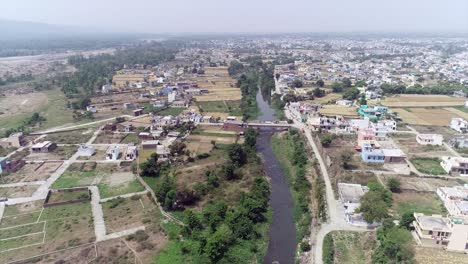 drone-shoot-in-Dehradun-Uttarakhand-,-rural-India-aerial-view-footage-for-fee-stocks-Clip