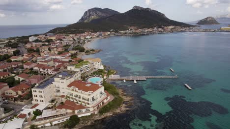 Beautiful-Village-Golfo-Aranci-On-The-Tyrrhenian-Sea-In-Sardinia,-Italy