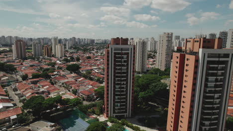 Vista-Aérea-De-Itaim-Bibi,-São-Paulo,-Brasil.