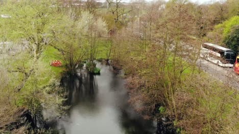 Beautiful-Aerial-view-of-Pond-in-London