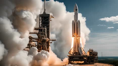 Rocket-blasting-off-from-the-launch-pad,-showcasing-the-immense-power-and-cutting-edge-technology-involved-in-space-travel