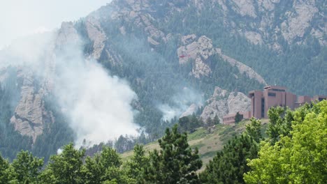 Boulder-Colorado-Wildfire,-Green-Mountain-Fire,-National-Center-Atmospheric-Research,-Climate-Change