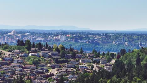 A-Vista-Of-Browns-Point-Neighborhood-In-Pierce-County,-Washington-State,-United-States