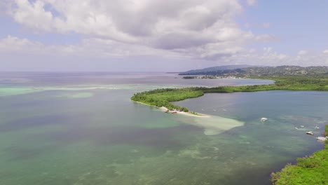 Niemandsland-Drohnen-Luftaufnahme-Auf-Der-Insel-Tobago-In-Der-Karibik