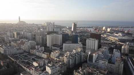 Vista-Aérea-De-Casablanca-Durante-La-Contención-Del-Coronavirus