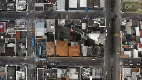 Toma-Panorámica-De-Drones-De-La-Ciudad-De-Ibarra,-Ecuador.