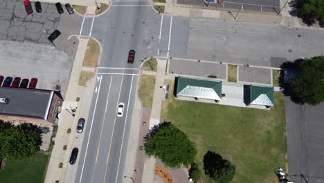 Imágenes-De-Drones-En-El-Puerto-De-Benton,-Michigan,-Saint-Joseph