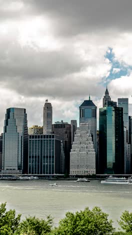 Time-lapse-Del-Horizonte-De-Nueva-York