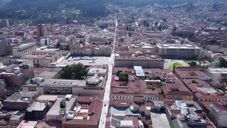 Aerial-View-of-Downtown-Bogota,-Colombia