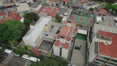 Aerial-view-of-Vila-Guilhermina,-São-Paulo