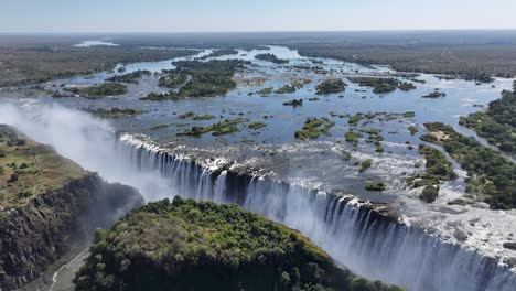 Die-Victoriafälle-Bei-Livingstone-In-Nordrhodesien,-Sambia