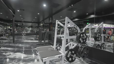 The-breathtaking-scenery-of-a-gym-showcasing-various-fitness-equipment-and-machines